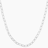 Paperclip Style Textured Necklace