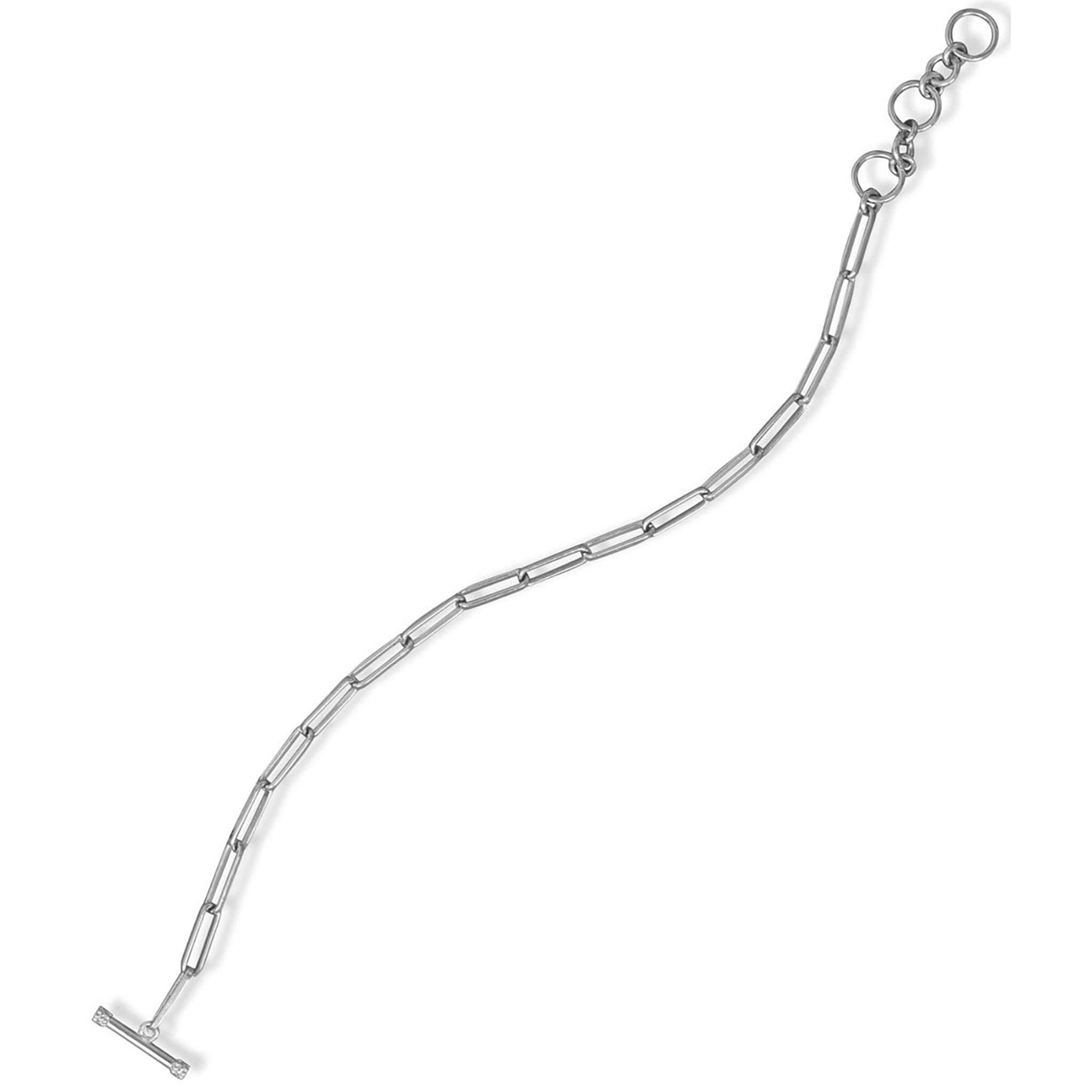 Paperclip Style Toggle Bracelet