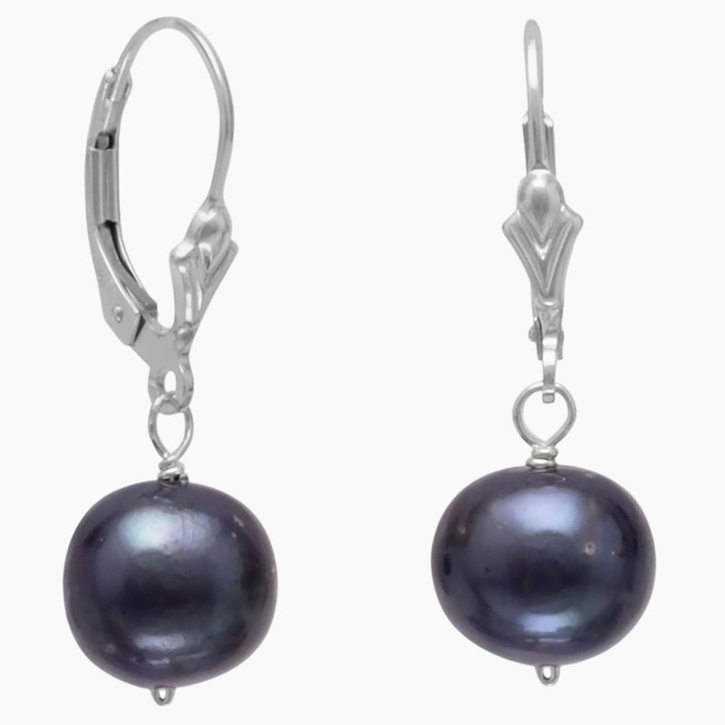 Peacock Freshwater Pearl Earrings