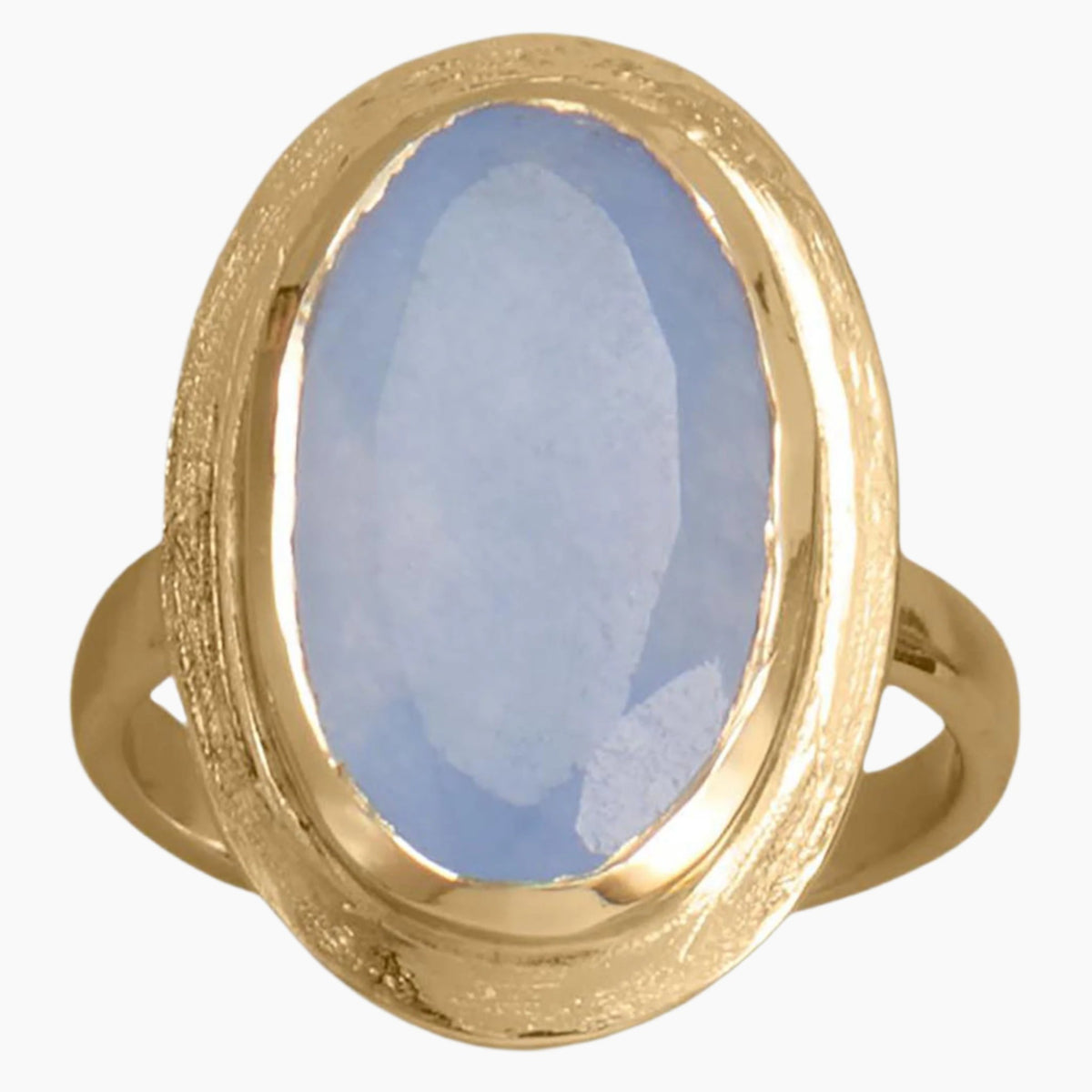 Periwinkle Chalcedony Statement Ring