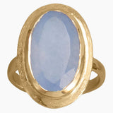 Periwinkle Chalcedony Statement Ring