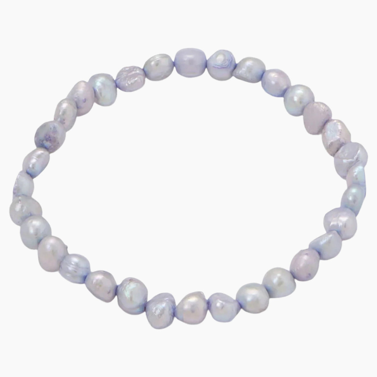 Periwinkle Freshwater Pearl Stretch Bracelet