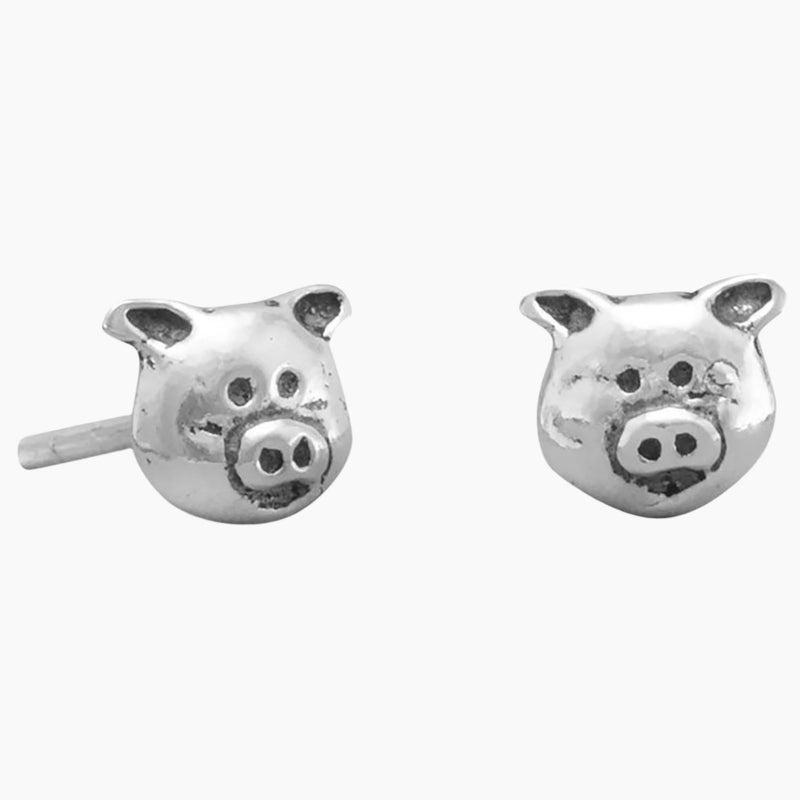 Piggy Face Stud Earrings