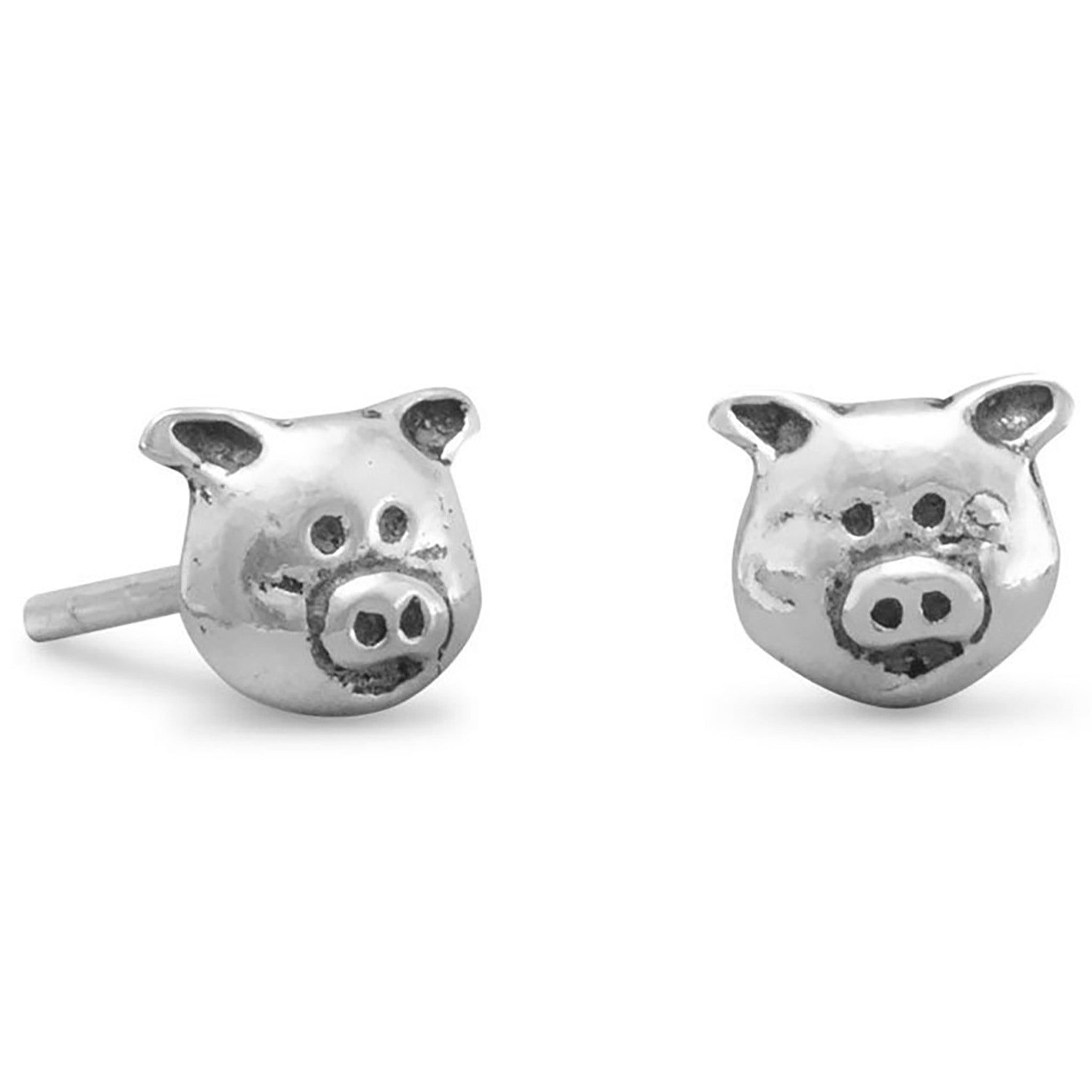 Piggy Face Stud Earrings