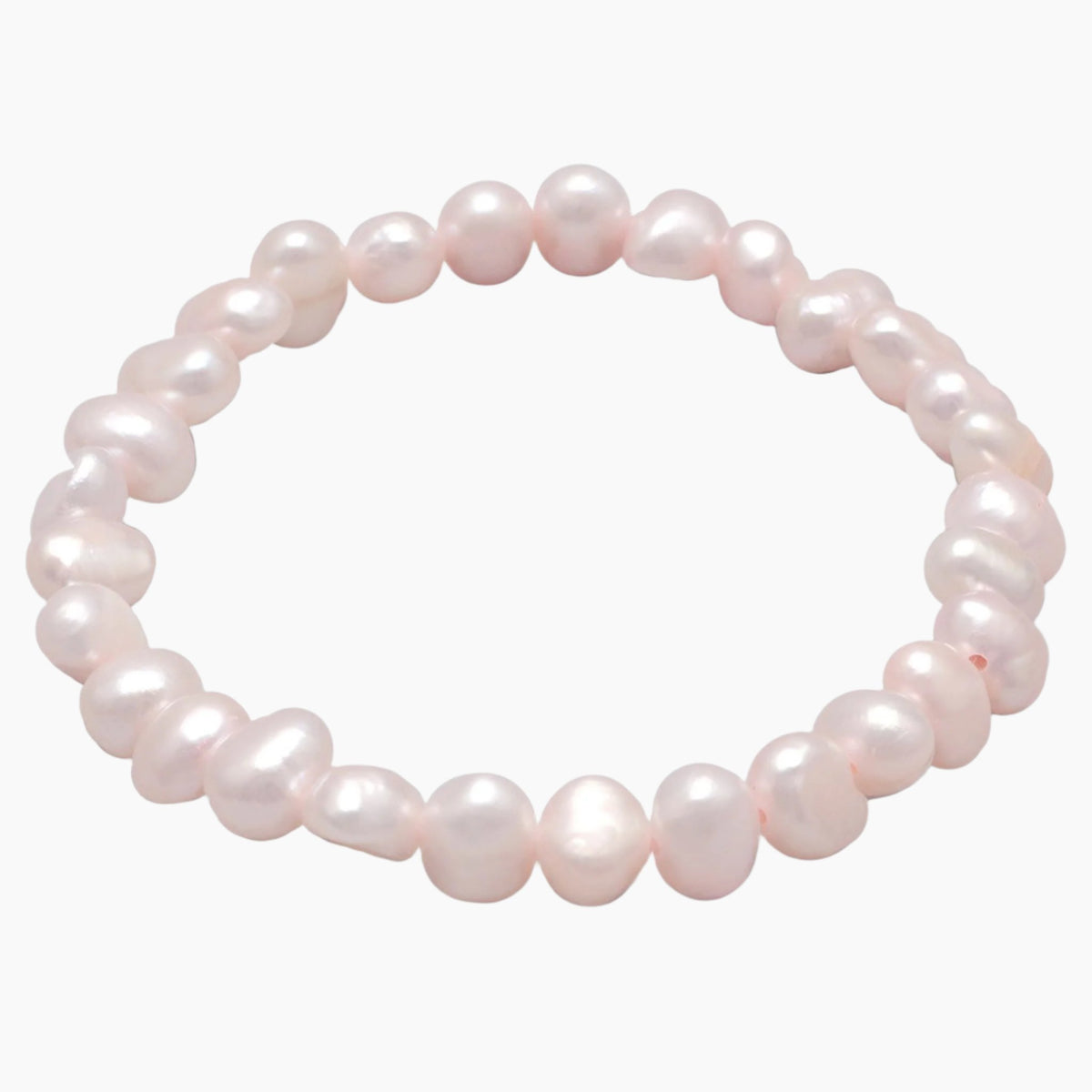 Pink Freshwater Pearl Stretch Bracelet