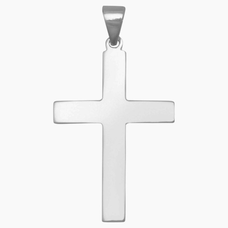 Plain Cross Silver Pendant