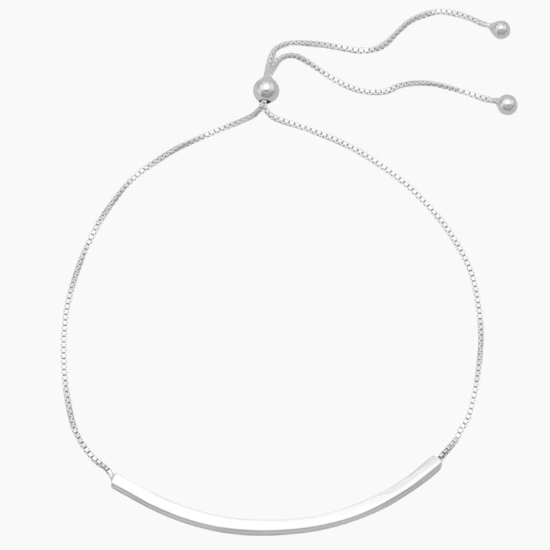 Polished Bar Bolo Bracelet
