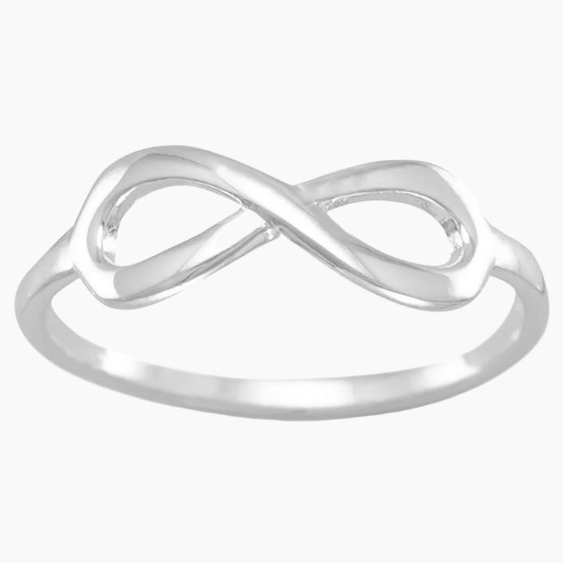 Polished Infinity Symbol Ring