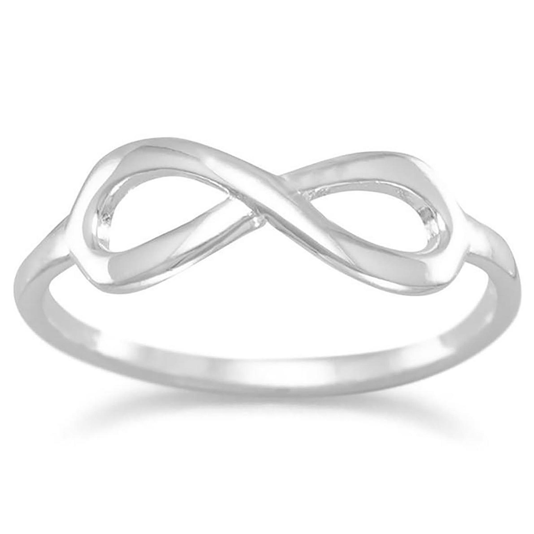 Polished Infinity Symbol Ring