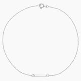 Polished Tiny Bar Anklet