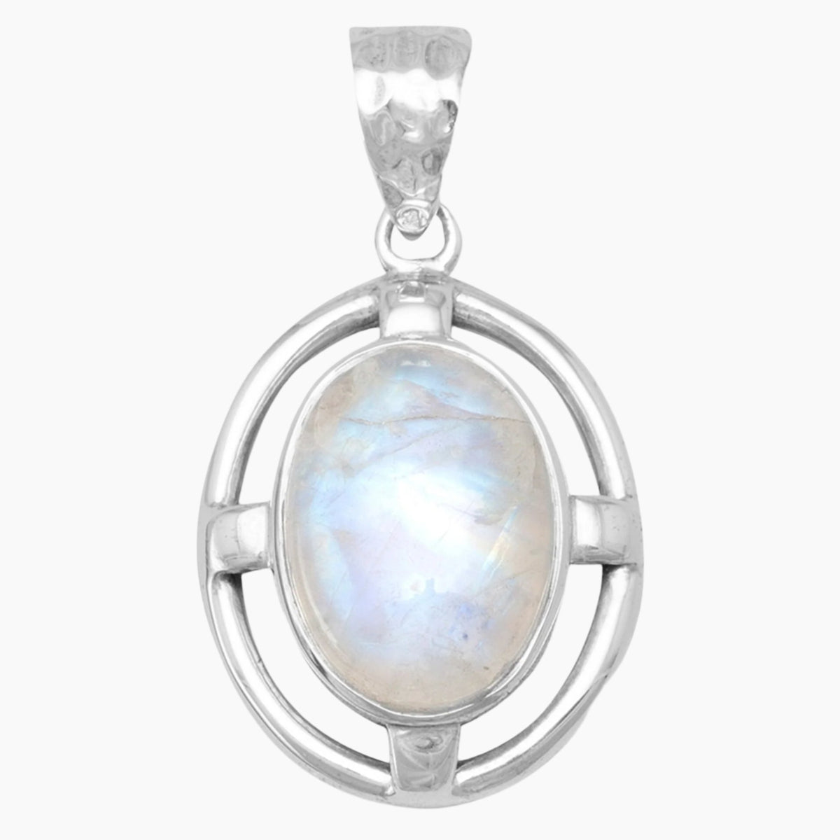 Rainbow Moonstone Cut Out Pendant