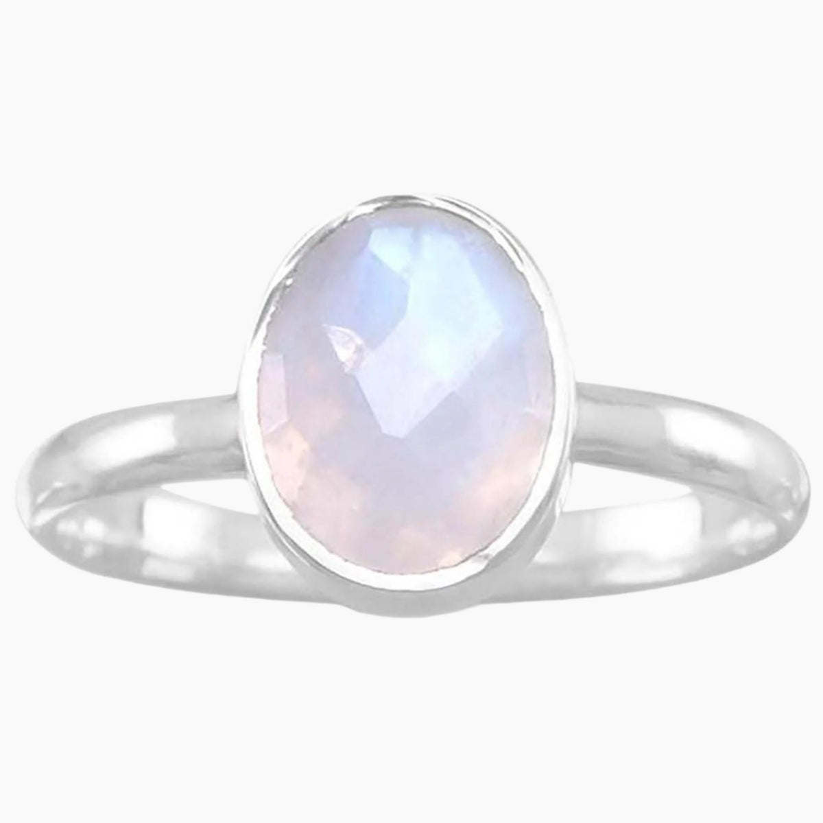 Rainbow Moonstone Ring