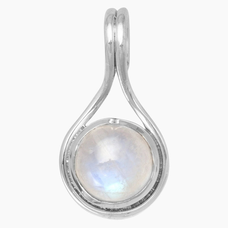 Rainbow Moonstone Slide Pendant
