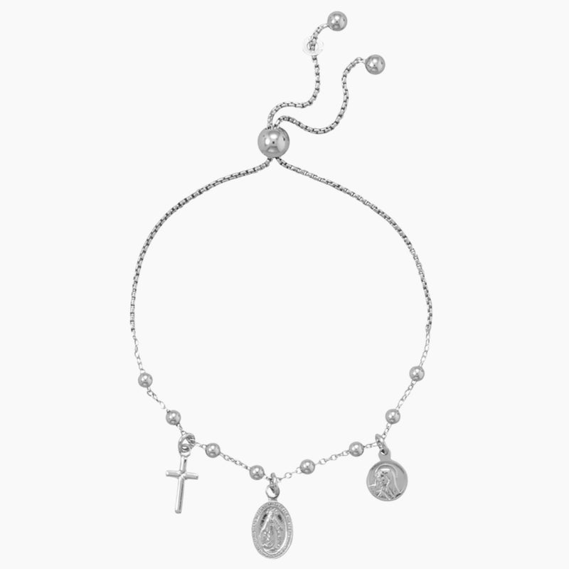 Religious Charm Bolo Bracelet