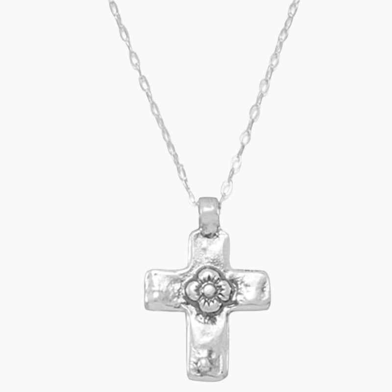 Reversible Cross Charm Necklace Reverse
