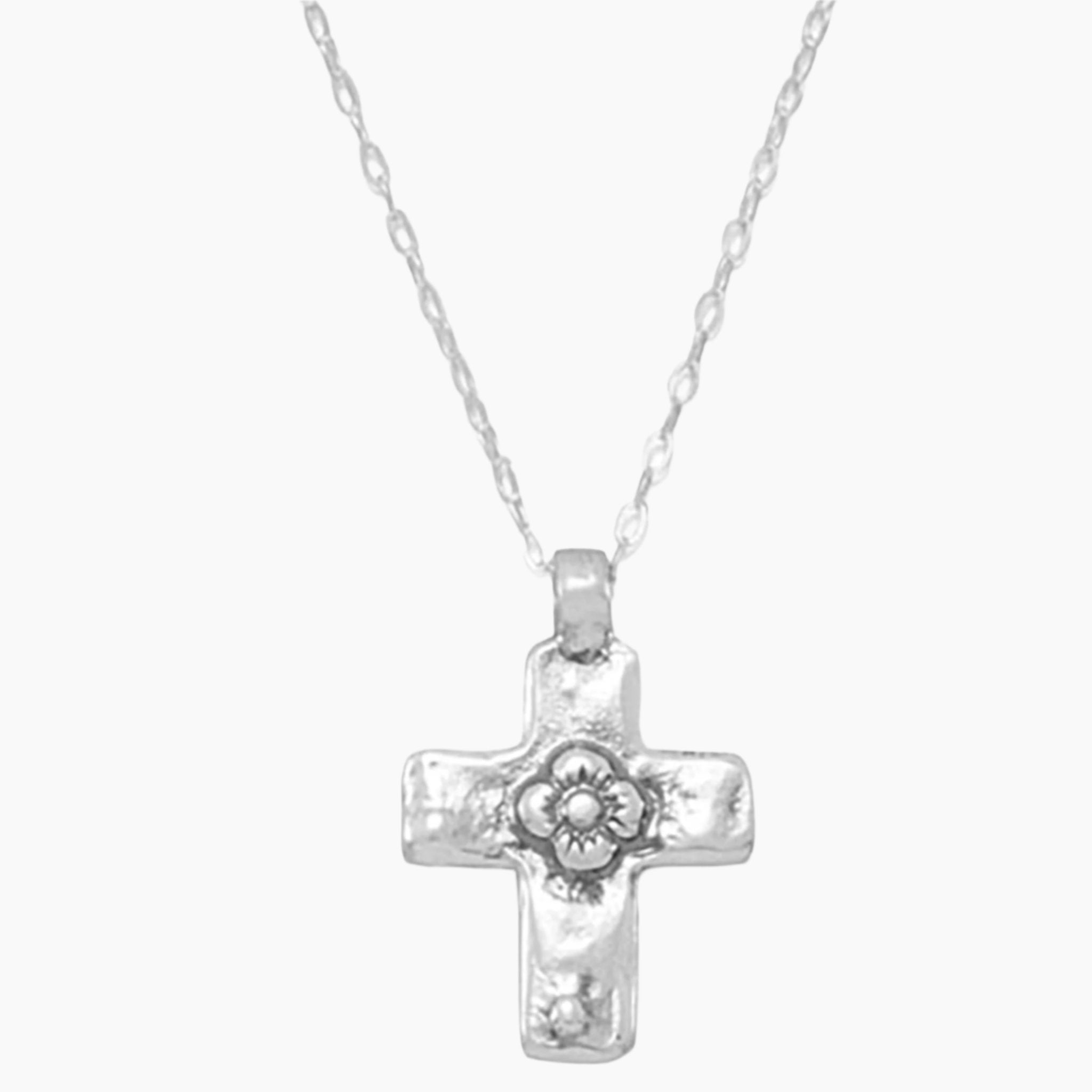 Reversible Cross Charm Necklace Reverse