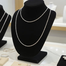 Rolo Chain - 2mm Layered on Necklace Bust Display
