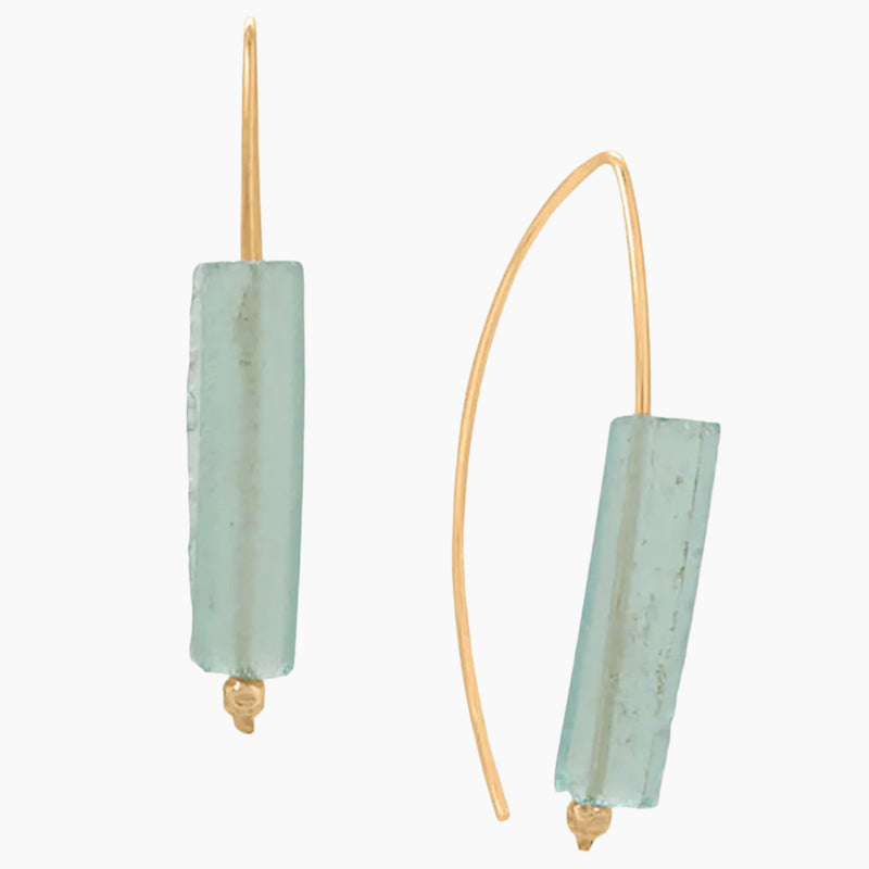 Roman Glass Bar Earrings