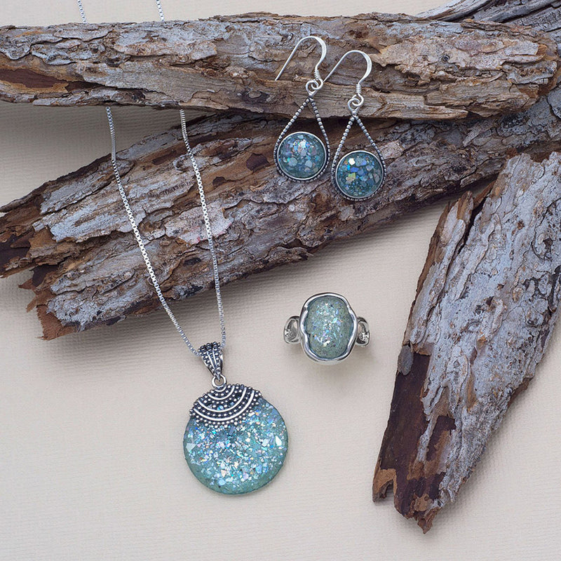Roman Glass Beaded Top Pendant Example