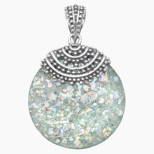 Roman Glass Beaded Top Pendant