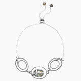 Roman Glass Cross Design Bolo Bracelet