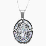 Roman Glass Cross Necklace