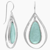 Roman Glass Open Frame Earrings