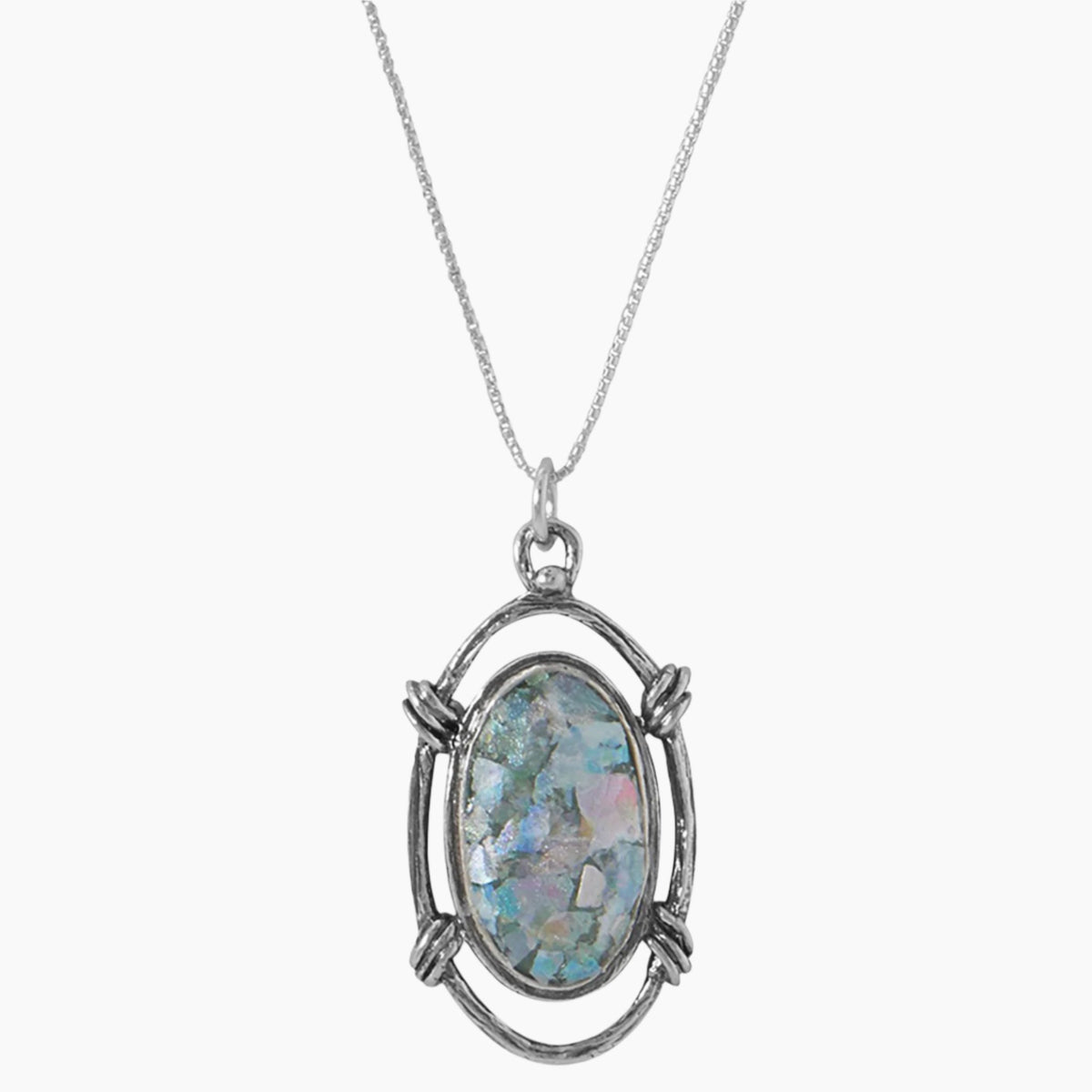 Roman Glass Pendant Necklace