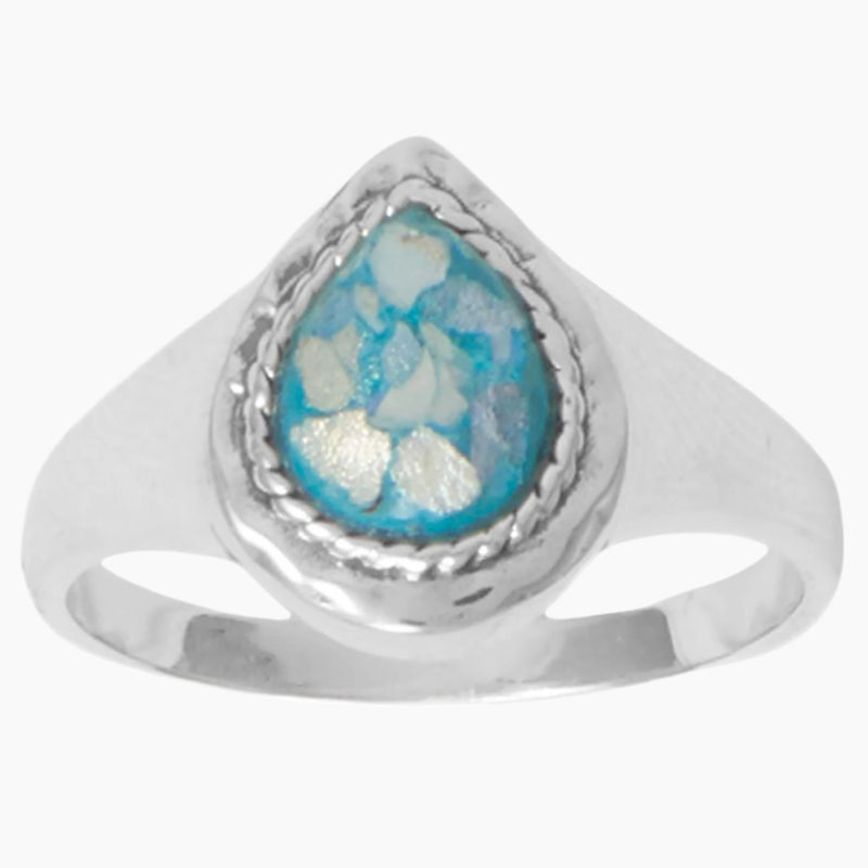 Roman Glass Rope Edge Ring