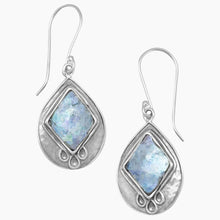Roman Glass Textured Earrings