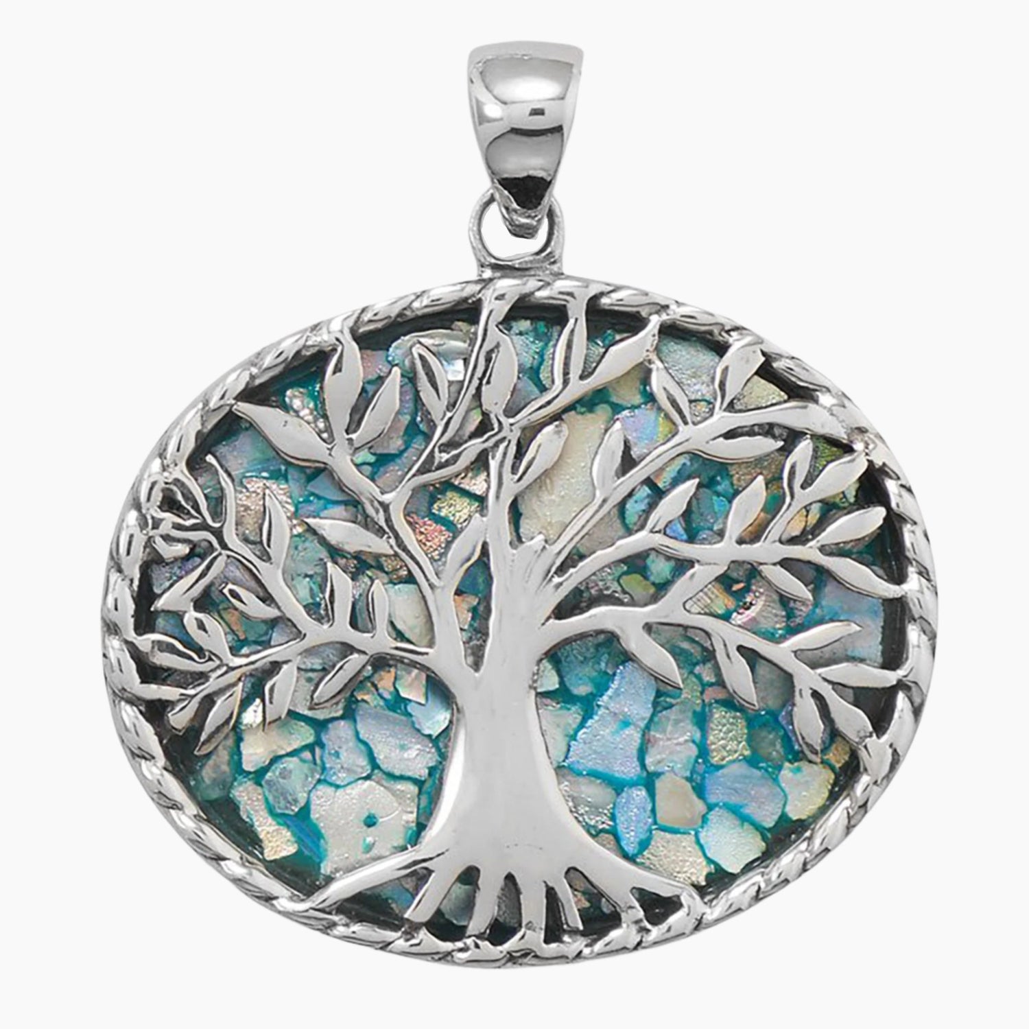 Roman Glass Tree of Life Pendant