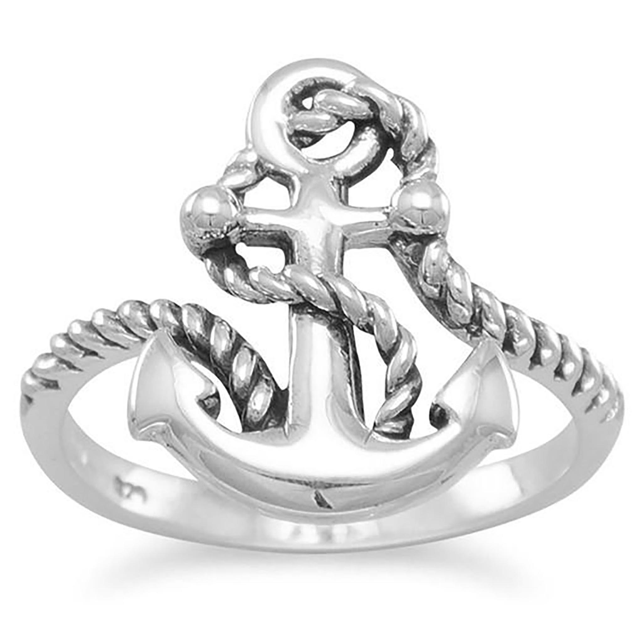 Rope and Anchor Design Ring