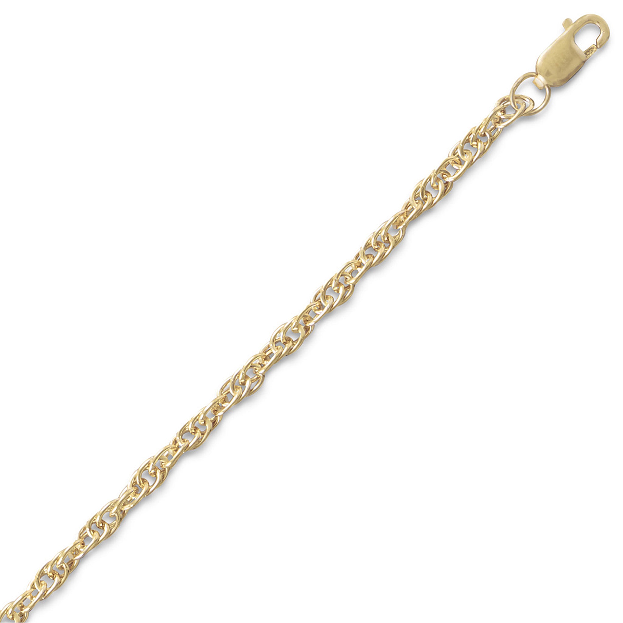 Rope Chain Gold Bracelet