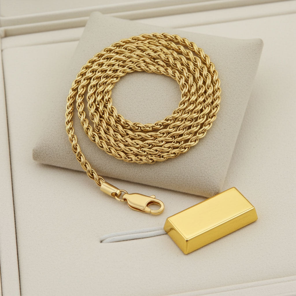 Rope Chain - 2.1mm Coiled Up Example