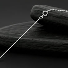 Rope Chain Silver - 1.1mm Clasp View