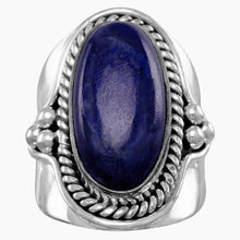 Rope Edge Lapis Ring