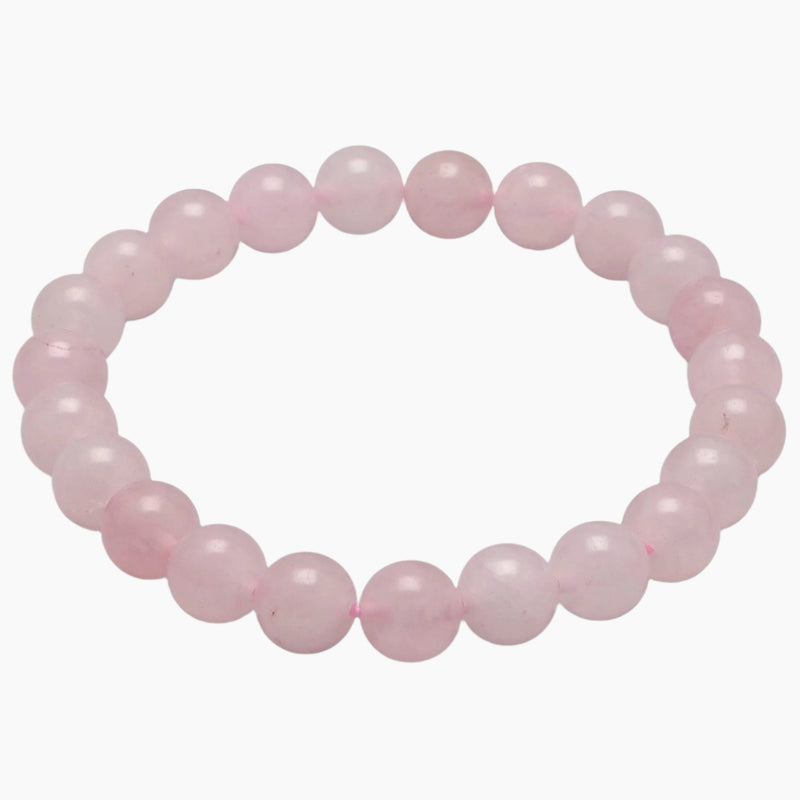 Rose Quartz Bead Stretch Bracelet