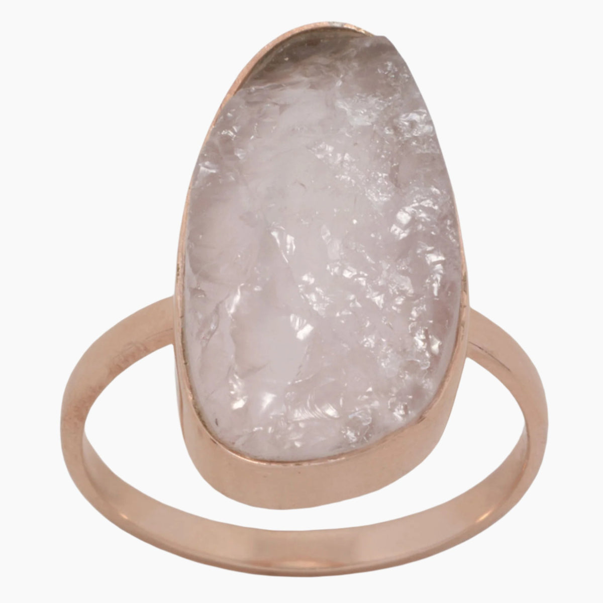 Rose Quartz Rose Gold Ring