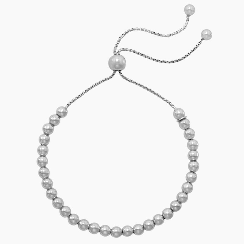 Round Bead Bolo Bracelet