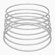 Round Stackable Bangle Bracelet Set Extended