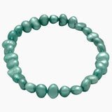 Sage Freshwater Pearl Stretch Bracelet