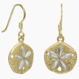 Sand Dollar Gold Earrings