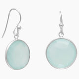 Sea Green Chalcedony Earrings