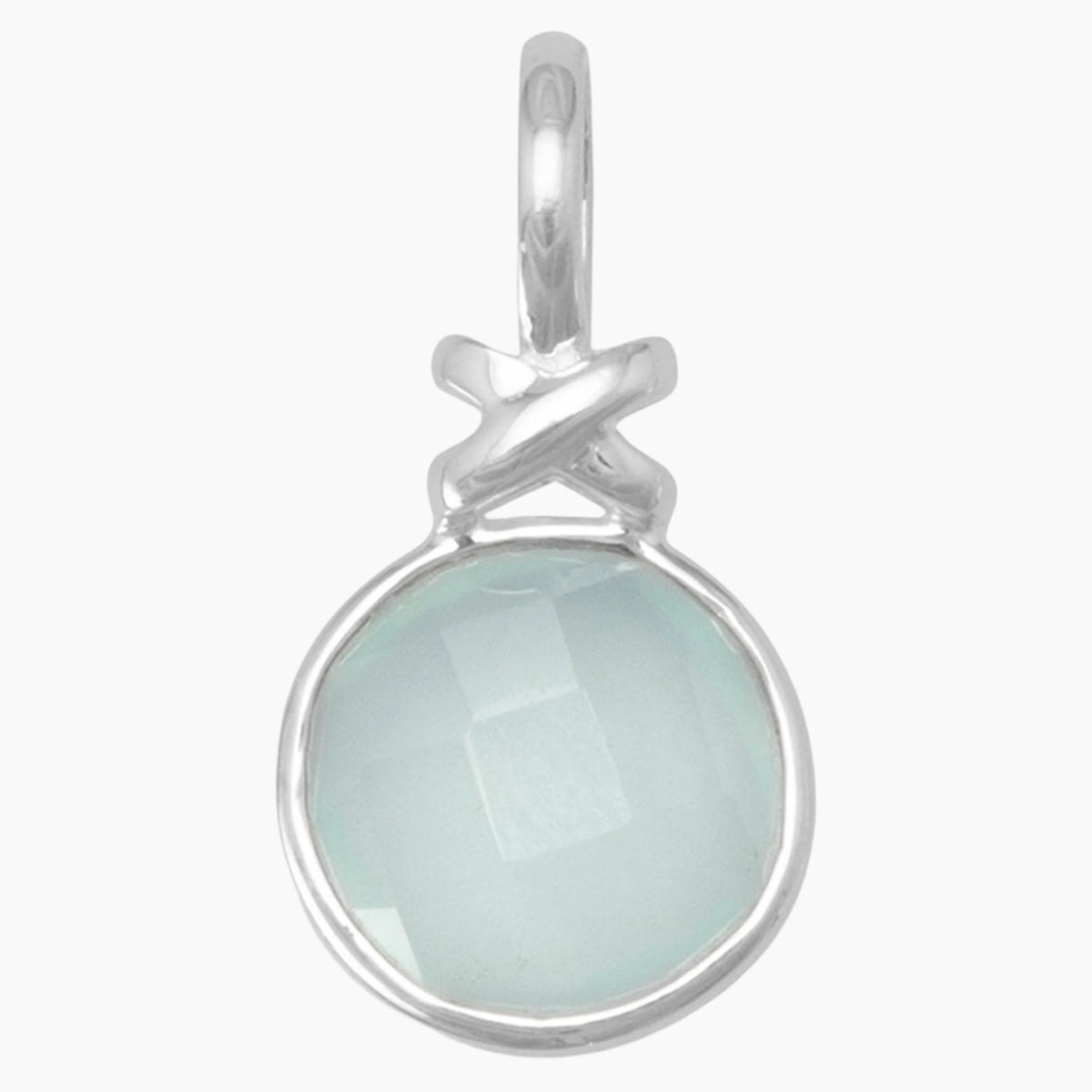 Sea Green Chalcedony Pendant