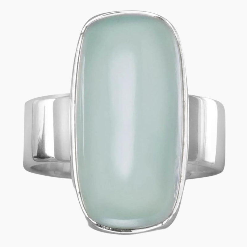 Sea Green Chalcedony Ring