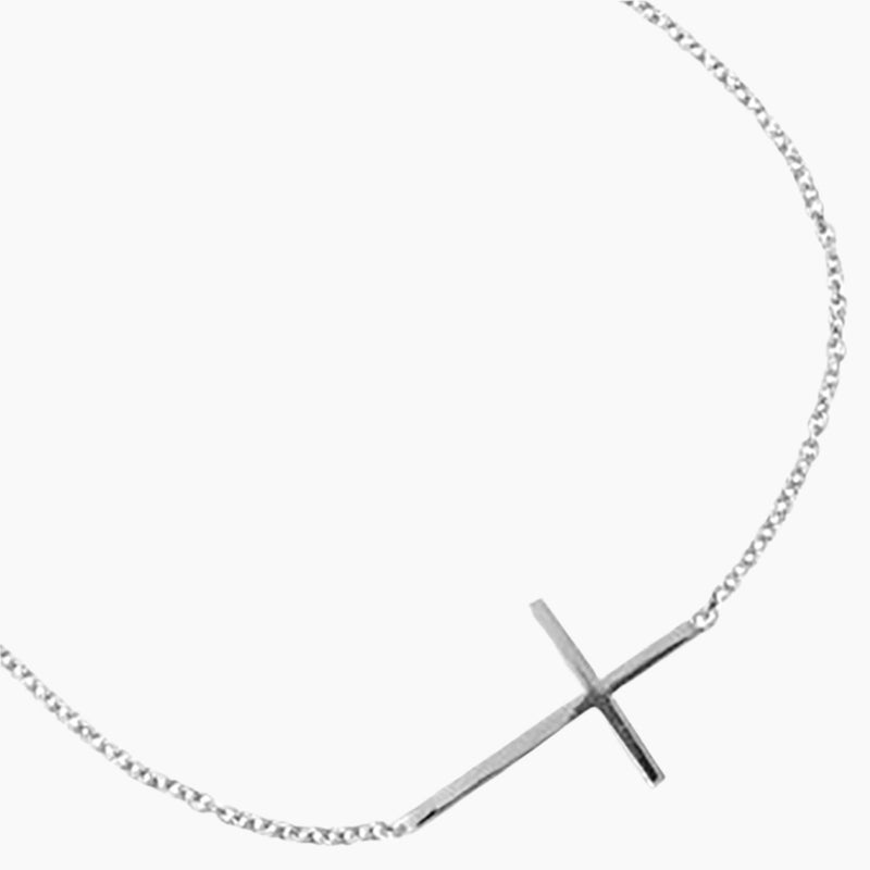 Sideways Cross Bracelet