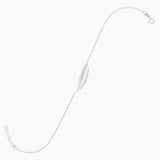 Sideways Feather Anklet