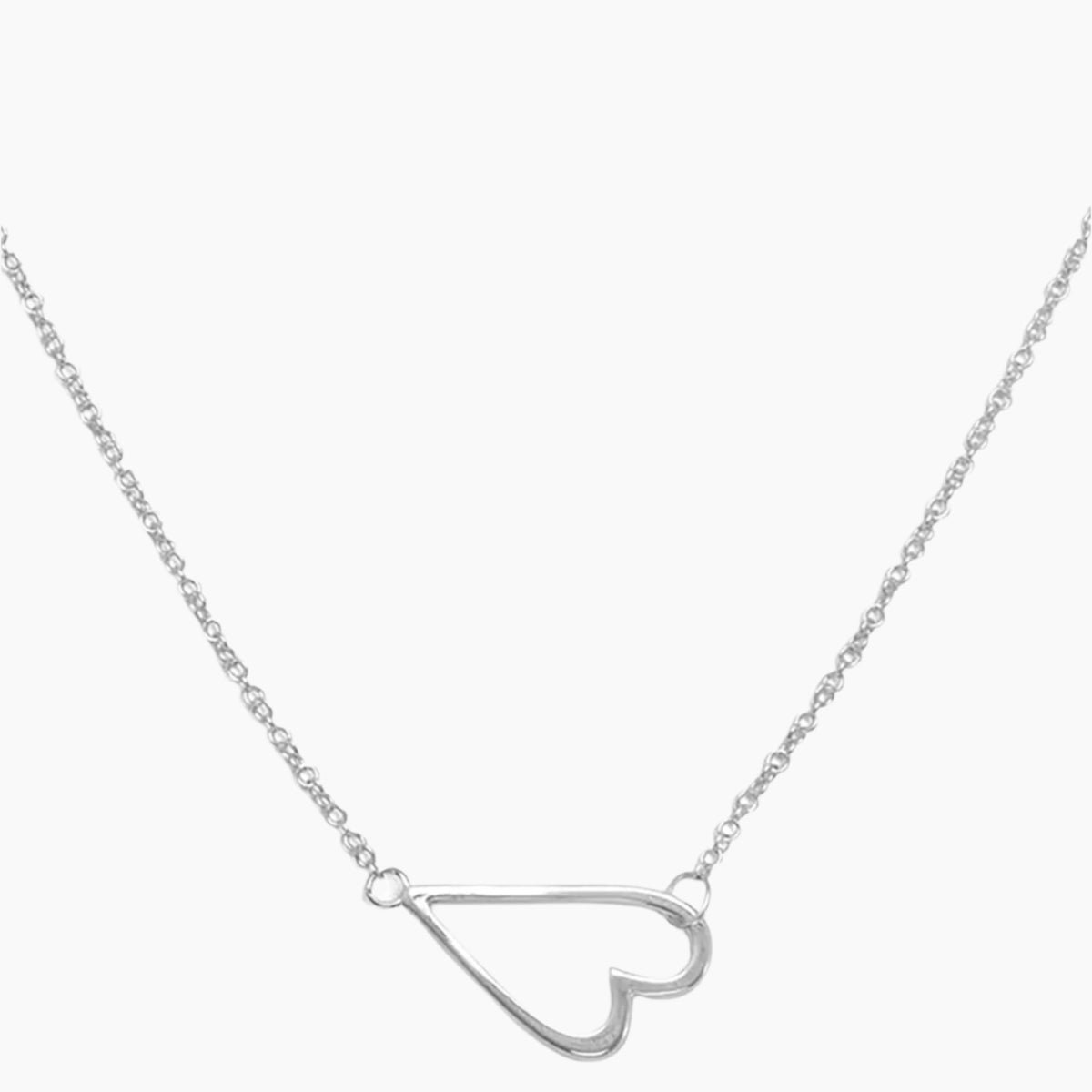 Sideways Heart Necklace