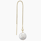 Singular Pearl Gold Threader Earring