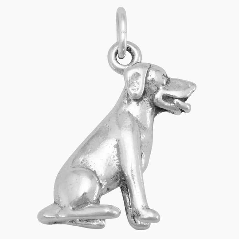 Sitting Labrador Retriever Dog Charm